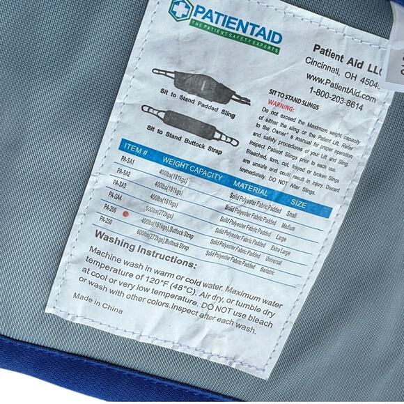 Patient Aid Sit to Stand Lift Sling Buttock Strap Stand Assist Harness PA- 200 - Picture 2 of 2